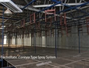 Disk spary,Over head Conveyor Spray system 2,500 feet - Machinery Used at 7Hill Asset Liquidation