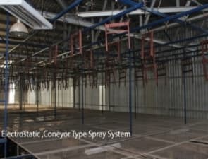 Over head Conveyor Spray system 340 feet - Machinery Used at 7Hill Asset Liquidation