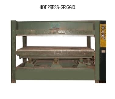 HOT PRESS- GRIGGIO - Machinery Used at 7Hill Asset Liquidation