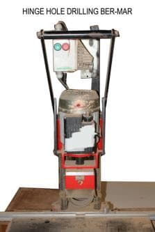 HINGE HOLE DRILLING - Machinery Used at 7Hill Asset Liquidation