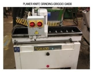 PLANNER KNIFE GRINDING-GRIGGIO GA630 - Tools Used at 7Hill Asset Liquidation