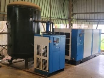 SCREW COMPRESSORY & DRIER 100 HP - Hardware Used at 7Hill Asset Liquidation